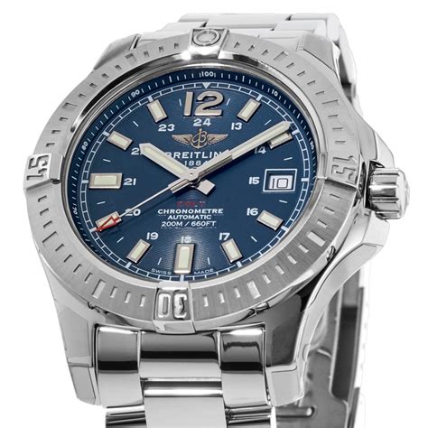 breitling colt 41 automatic blue dial|Breitling colt 41 silver dial.